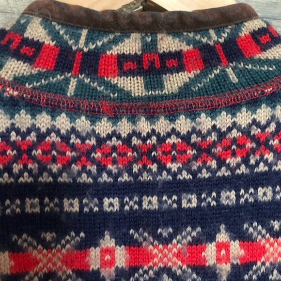 Orly Cottagecore Red Fleece Fair Isle Vest Large - Picture 11 of 11